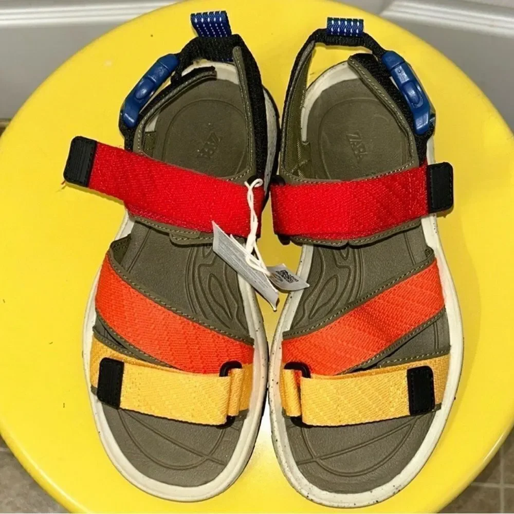 Zara Multicolored Sandals(Size 36/4.5)